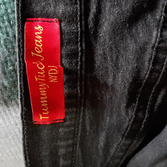 Black, tummy tuck jeans, size 10P. - Picture 2 of 4